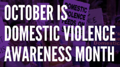 October is Domestic Violence Month - 2020 October is Domestic Violence Month - 2020